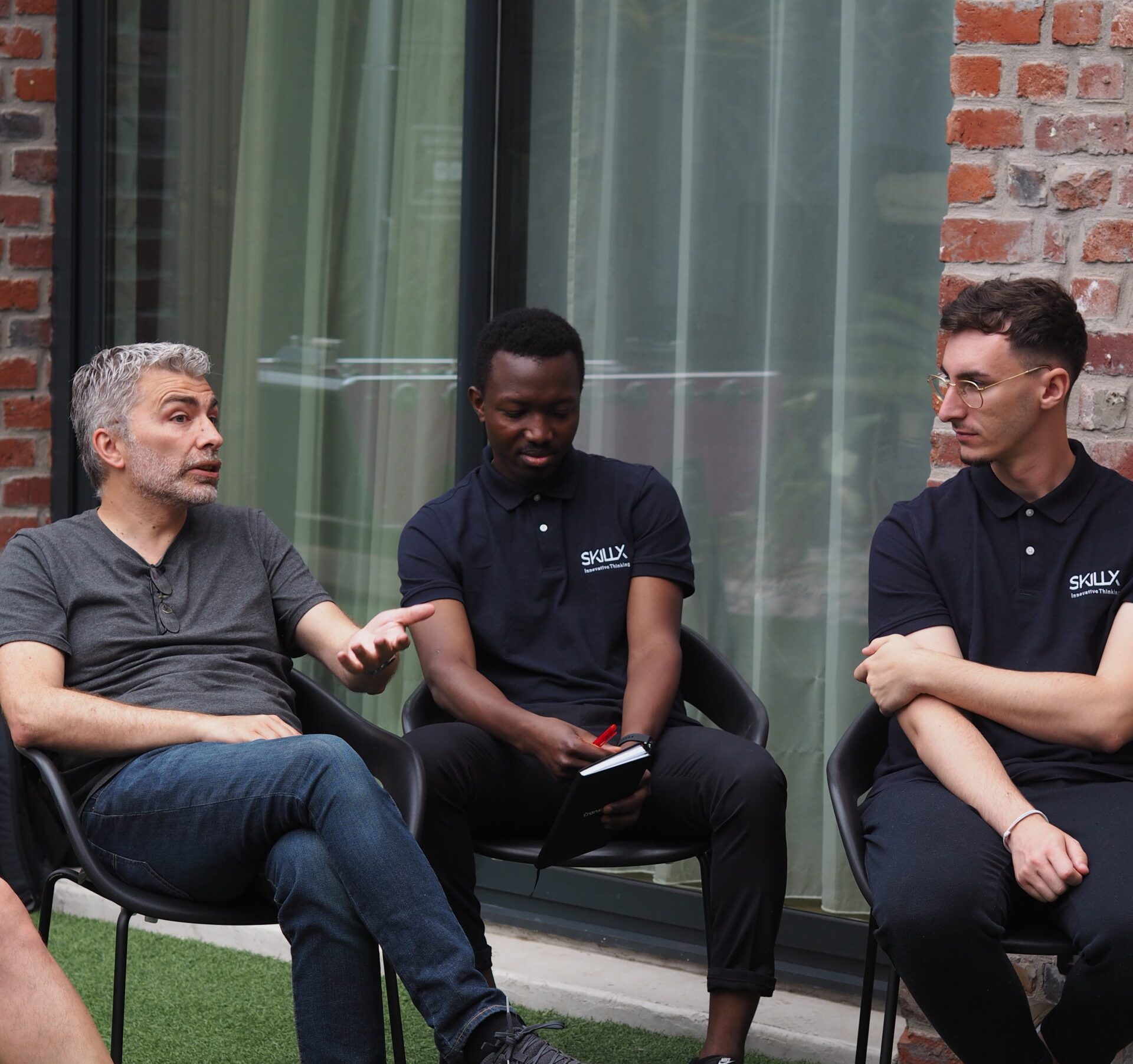 Frédéric, William et SImon, collaborateurs SkillX