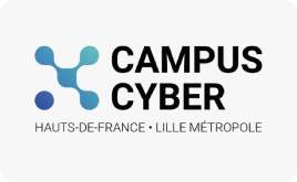 Campus cyber nord Logo fond gris