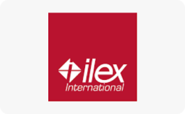 Ilex logo fond gris
