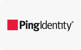 ping Identity Logo fond gris